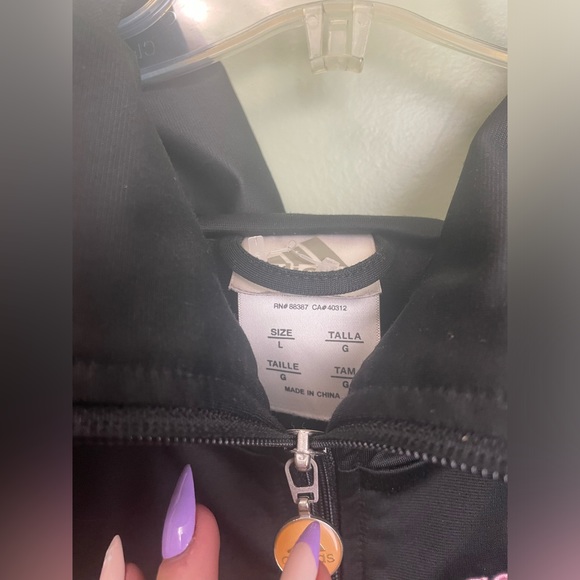 Adidas hoodless active wear jackets button up - Picture 5 of 5